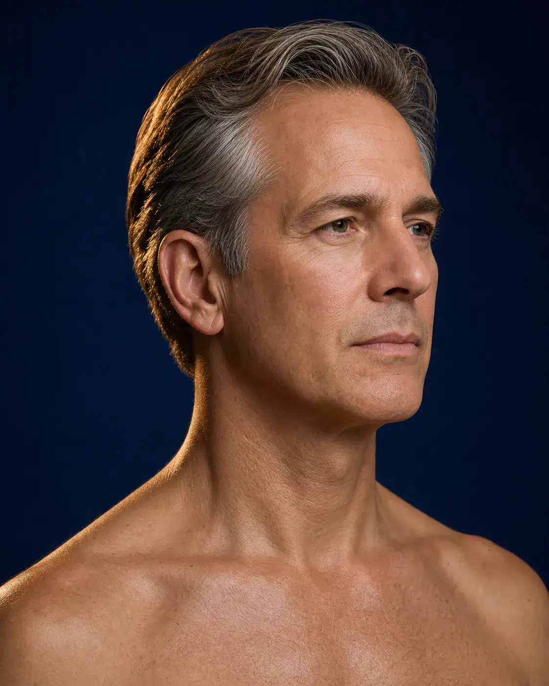 Neck Band Removal (Platysmoplasty) in New York City - Dagan MD Full-color editorial image illustrating platysmoplasty consultation goals; not an actual patient result