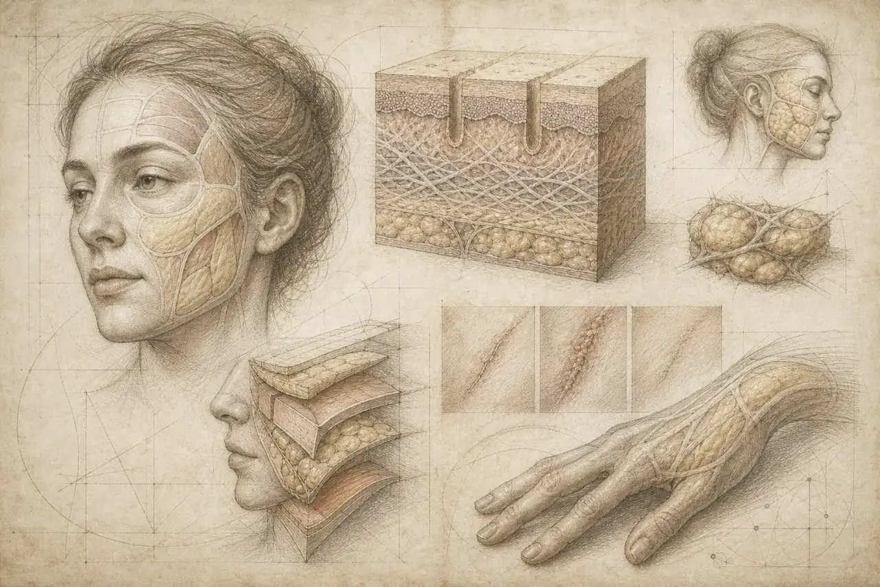 Extracellular-vesicle facial rejuvenation still looks early despite growing regenerative buzz. Renaissance-style regenerative skin study representing extracellular-vesicle facial rejuvenation research; not an actual patient result